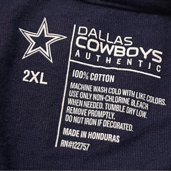 Authentic Dallas Cowboys Mens T-shirt size XXL - Picture 3 of 4